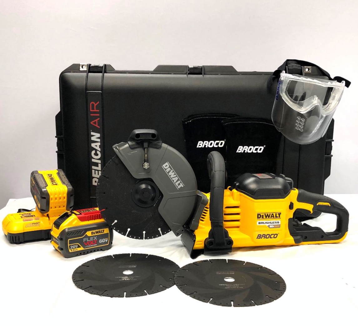 The Broco 9 Battery Powered Quickie Saw Set Kiwi Breaching Products LLC